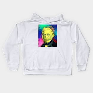 Thomas Babington Macaulay Colourful Portrait | Thomas Babington Macaulay Artwork 7 Kids Hoodie